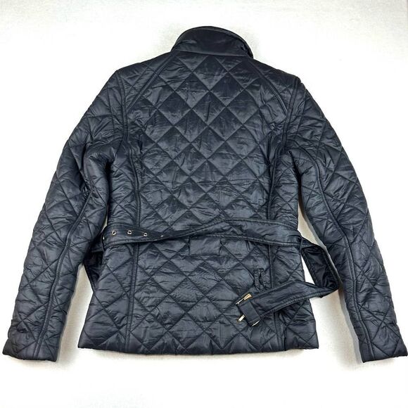 Lauren Ralph Lauren Navy Blue Quilted Puffer Belted Jacket Women’s Petite XS - Picture 10 of 10
